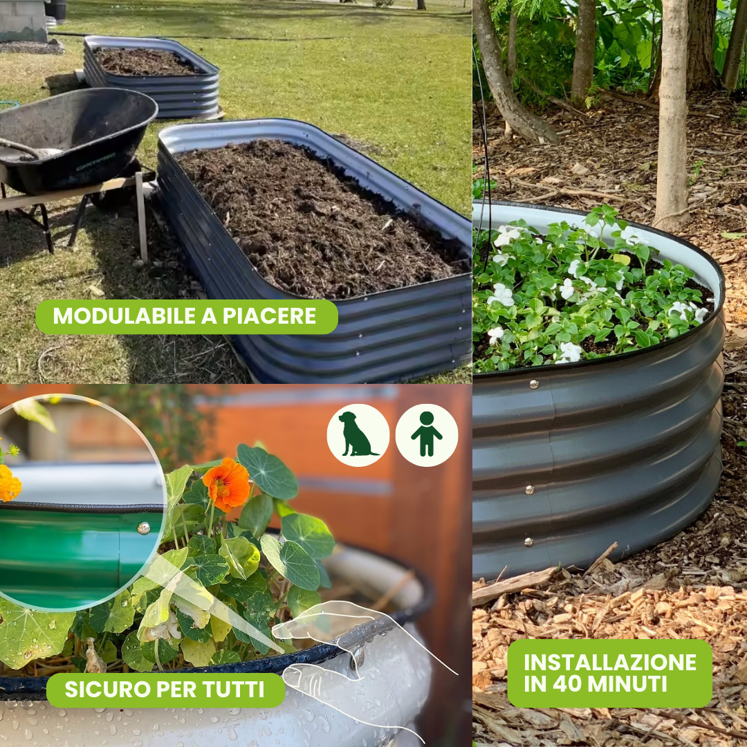 Kit Orto Rialzato 8 in 1 – H43 cm