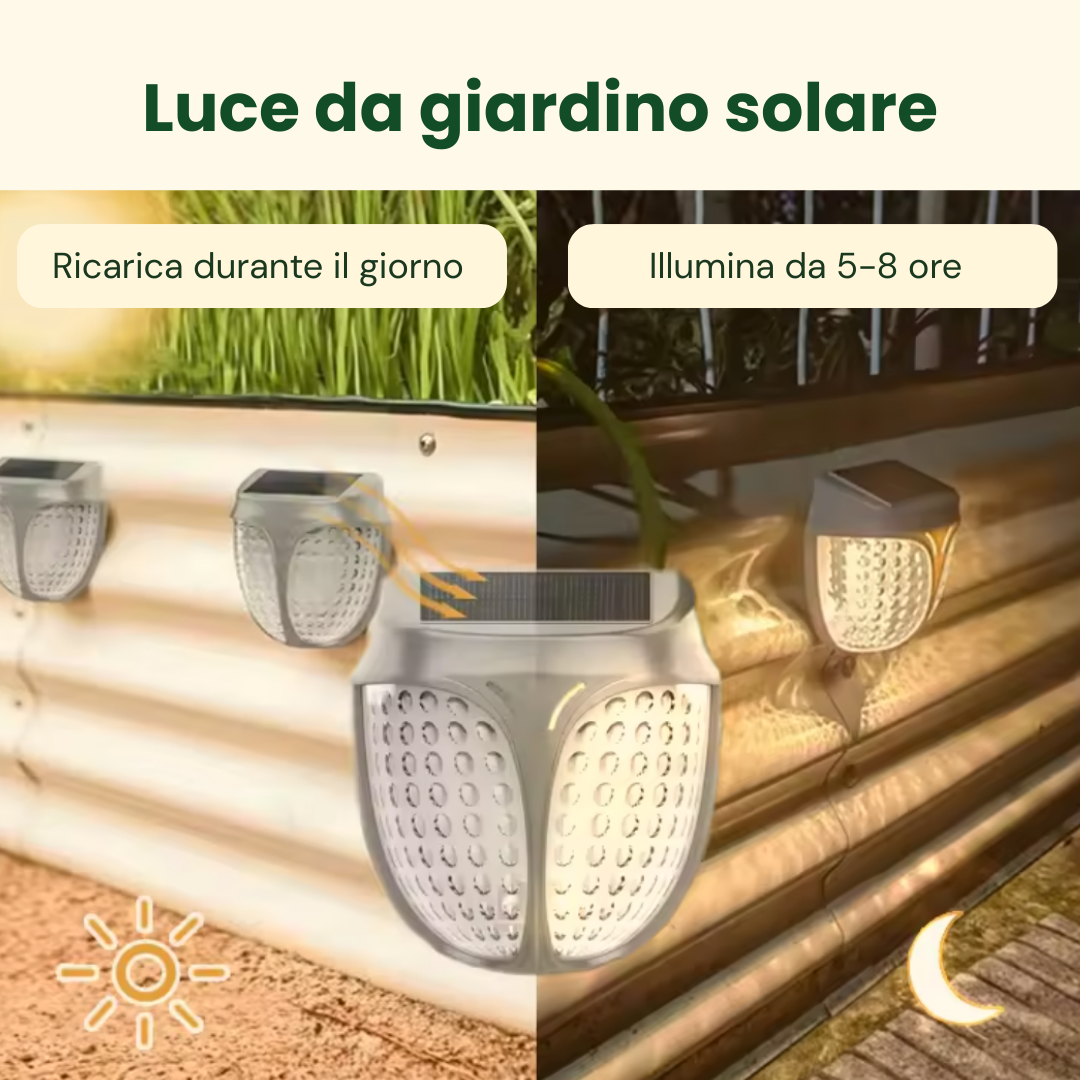 Luce Solare da Giardino per Fioriera