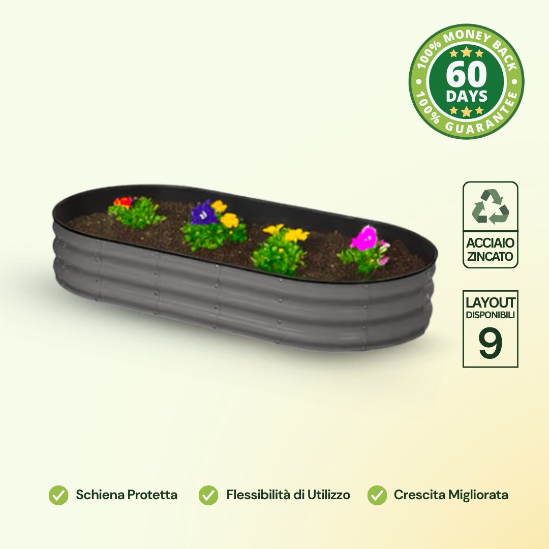 Fioriera Modulare in Metallo 9 in 1 – H28 cm