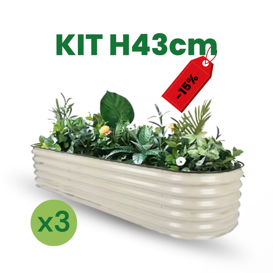 KIT Orto Rialzato H43cm x3