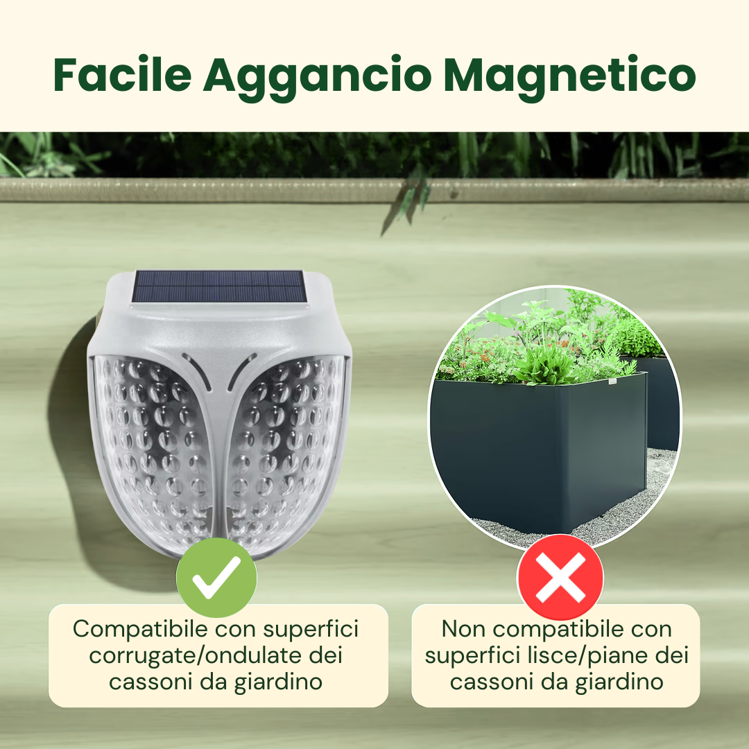 Luce Solare da Giardino per Fioriera