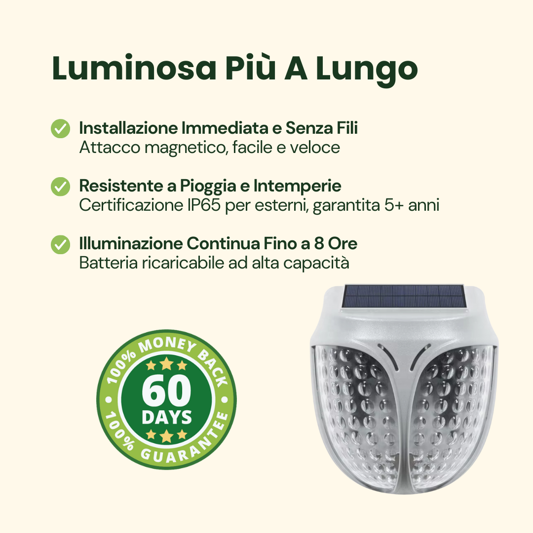 Luce Solare da Giardino per Fioriera